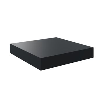 Spaceo floating shelf black 23x23cm
