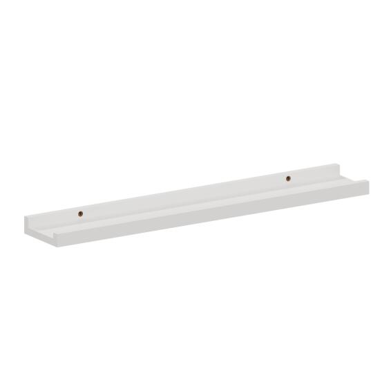 Spaceo picture ledge shelf white w60cmxd10cm