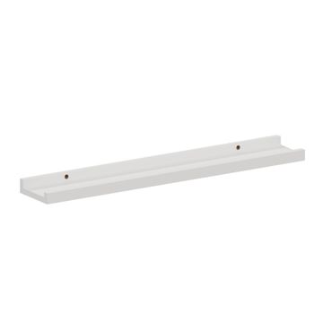 Spaceo picture ledge shelf white w60cmxd10cm