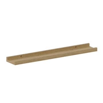 Spaceo picture ledge shelf oak w60cmxd10cm