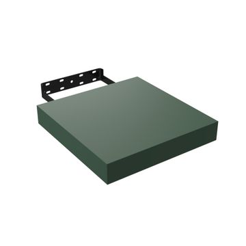 Spaceo floating shelf dark green 23x23cm