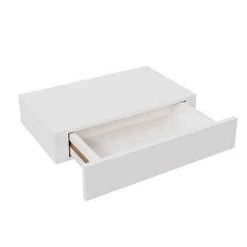 Spaceo floating drawer white w40cmxd25cm
