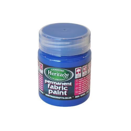 Heritage Fabric Paint Blue 100ML