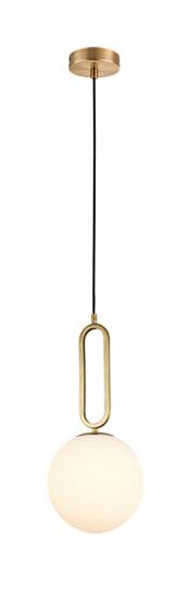 pendant light E27 croquet  20cm glass antique brass
