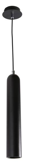 pendant light 1x GU10 flute  black
