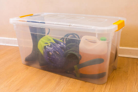 Addis storage box clear 100l