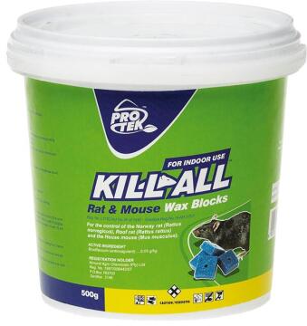 Kill All, Rat and Mouse Waxblocks, PROTEK, 500g
