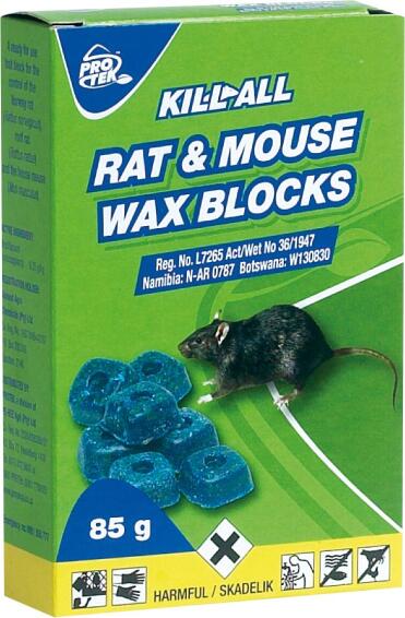 Kill All, Rat and Mouse Waxblocks, PROTEK, 85g