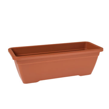Pot, Plastic Pot, Venezia Balcony Plant Box Terracotta, ARTEVASI, 60cm