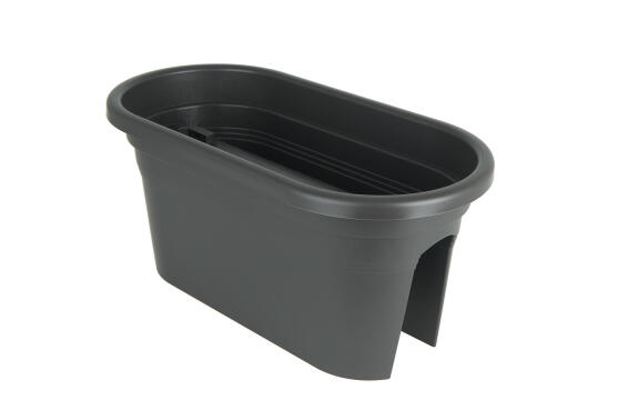Pot, Plastic Pot, Venezia Balcony Plant Box Anthracite, ARTEVASI, 60cm