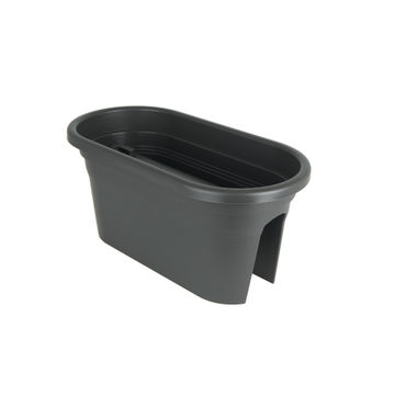 Pot, Plastic Pot, Venezia Balcony Plant Box Anthracite, ARTEVASI, 60cm