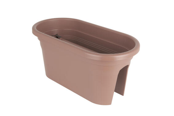 Pot, Plastic Pot, Venezia Balcony Plant Box Taupe, ARTEVASI, 60cm