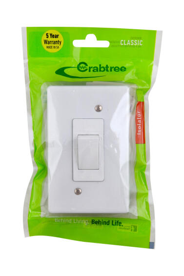 ISOLATOR 2X4 30A WHITE CRABTREE