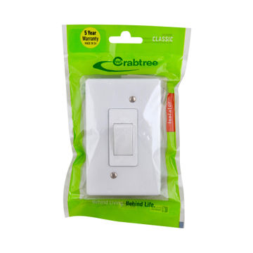 ISOLATOR 2X4 30A WHITE CRABTREE