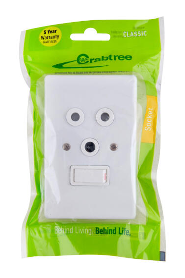 SOCKET 2X4 1X3PIN CLASSIC WHITE CRABTREE