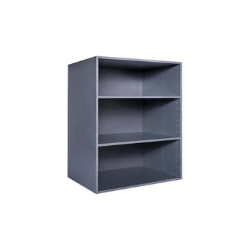 Space home cupboard with 2 shelves grey h100xw80xd60cm
