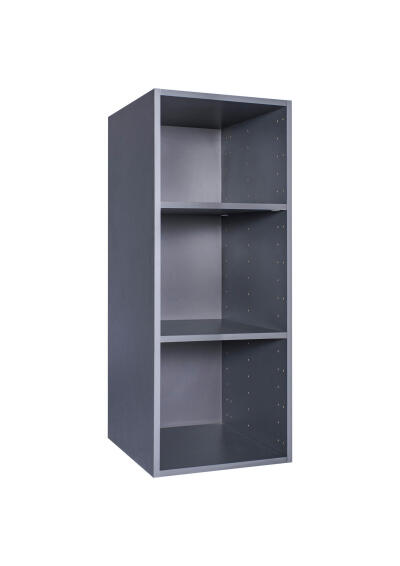 Space home cupboard with 2 shelves grey h100xw40xd45cm