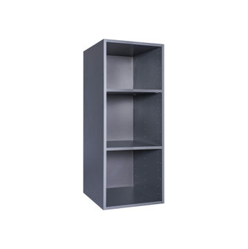 Space home cupboard with 2 shelves grey h100xw40xd45cm