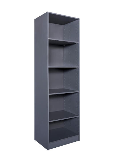 Space home cupboard with 4 shelves grey h200cmxw60cmxd45cm