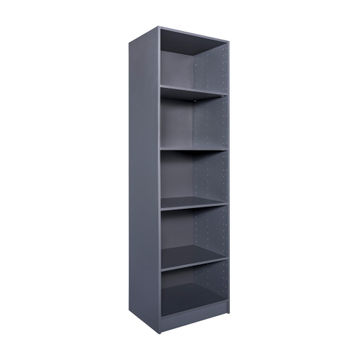 Space home cupboard with 4 shelves grey h200cmxw60cmxd45cm