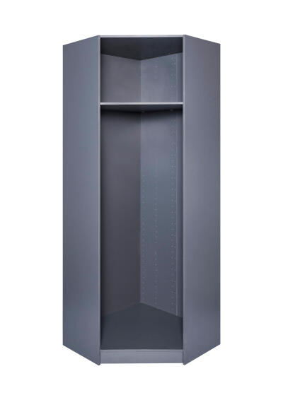  Space Home Corner Cupboard Grey H240xW73.3xD73.3cm