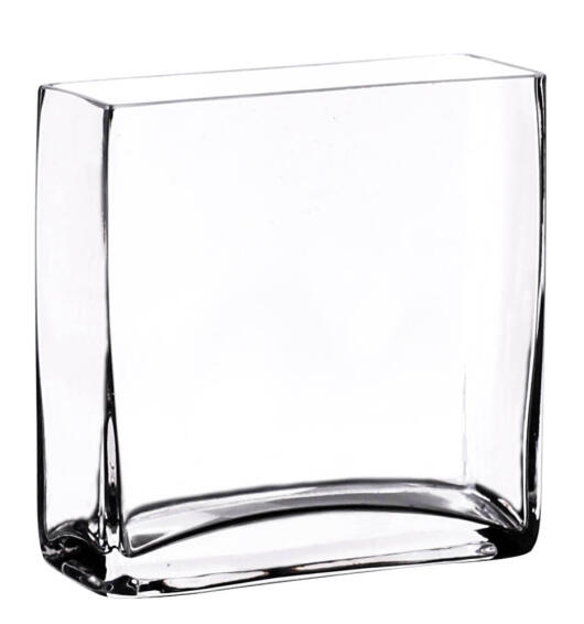 Vase rectangle glass