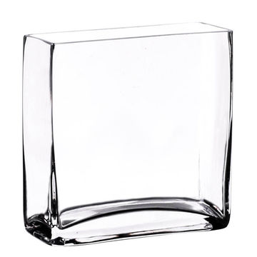 Vase rectangle glass