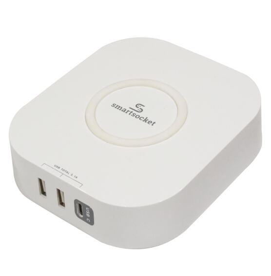 WIRELESS CHARGER + USB HUB 3.1AMP