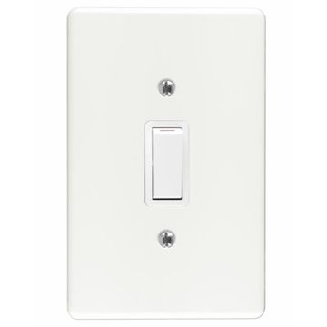 SWITCH 4X2 1L 1W WHITE CRABTREE