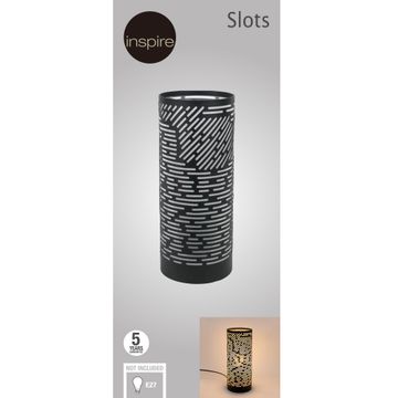 Inspire Table lamp Metal Matt black  e27x1 h28.5cm