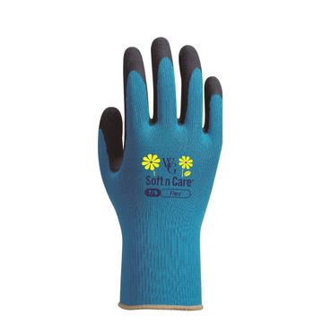 Gloves, Garden Gloves, Flora Aqua Blue, TOPLINE, Nr7 Small