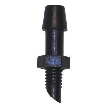 Irrigation, Micro Screw-Barb Adaptor, IDEAL, 4mm, 5 Per Pack