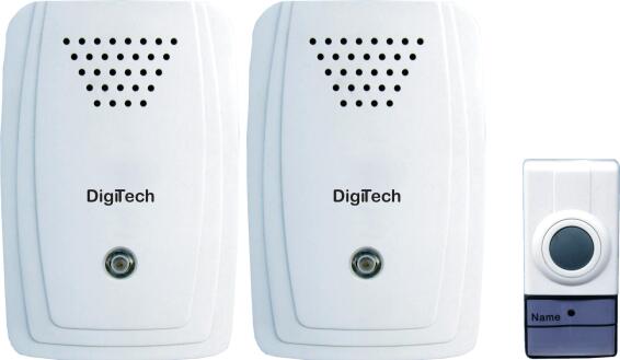 DOOR CHIME WIRELESS DIGITECH 2X REC