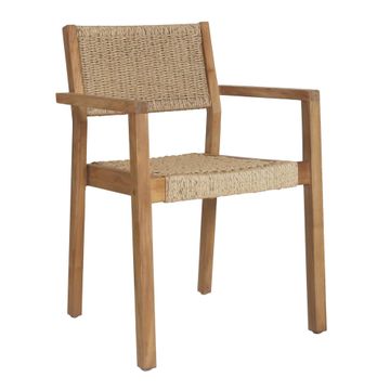Naterial Ribeira Wicker Patio Chair D55cmxW55cmxH84cm