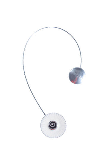 Curtain Tie Back Magnetic Off White