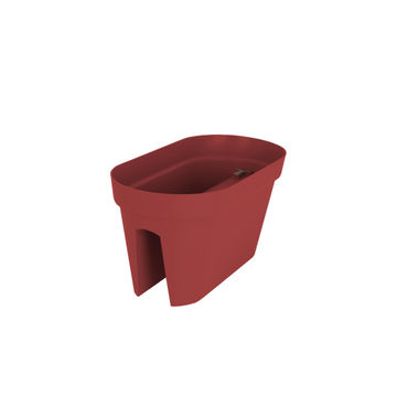 Pot, Plastic Pot, Capri Balcony Box DARK RED, ARTEVASI, 60cm