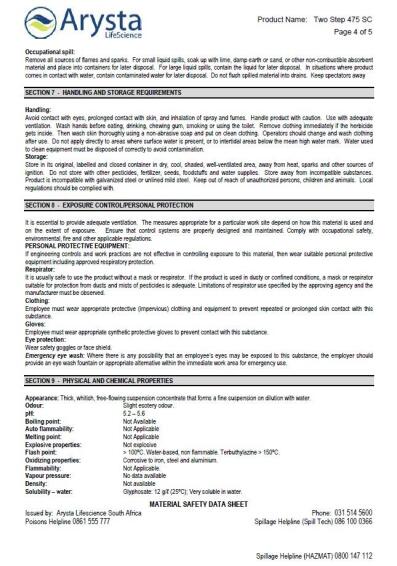 Two Step, Non Selective Weed Control, PROTEK, 500ml