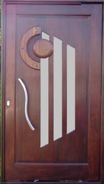 Entry Door Meranti with Frame (prehung) B7 Pivot Left Hand Opening-w1200x2100mm