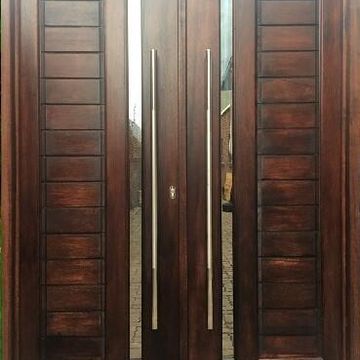 Entry Double Door Meranti with Frame (prehung) D4-w1600x2100mm