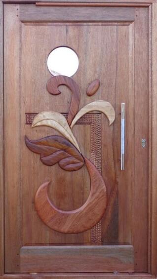 Entry Door Meranti with Frame (prehung) B6 Pivot Right Hand Opening-w1200x2100mm