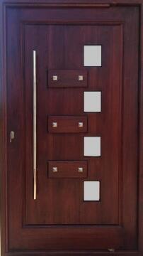 Entry Door Meranti with Frame (prehung) B32 Pivot Left Hand Opening-w1200x2100mm