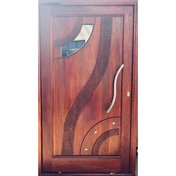 Entry Door Meranti with Frame (prehung) B34 Pivot Right Hand Opening-w1200x2100mm
