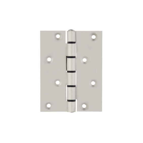 BUTT HINGE PAIR ALUMINIUM 100X75MM NAT