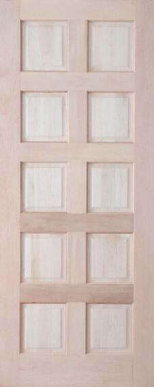 Exterior Door Hardwood 10 Panel-w813xh2032mm