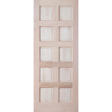 Exterior Door Hardwood 10 Panel-w813xh2032mm