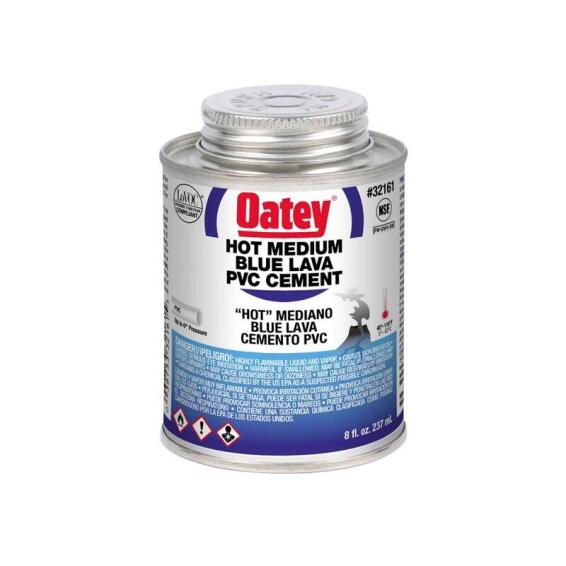 PVC CEMENT HOT MED BLUE LAVA OATEY 237ML