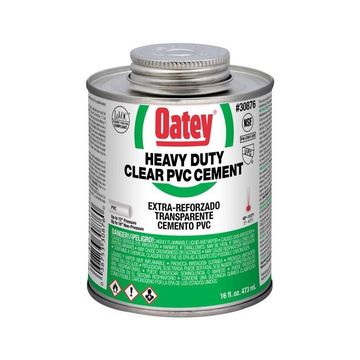 PVC Cement Heavy Duty Clear Oatey 473ml