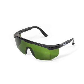 SAFETY SPECTACLE BLACK FRAME GREEN