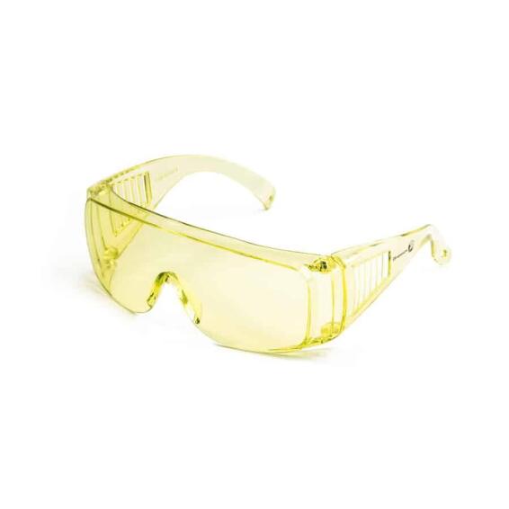 SAFETY SPECTACLE WRAP AROUND AMBER