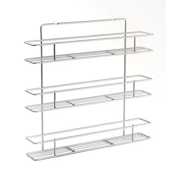 Spice Rack Wire,3 Tier 48X8.5X45Hcm Grey